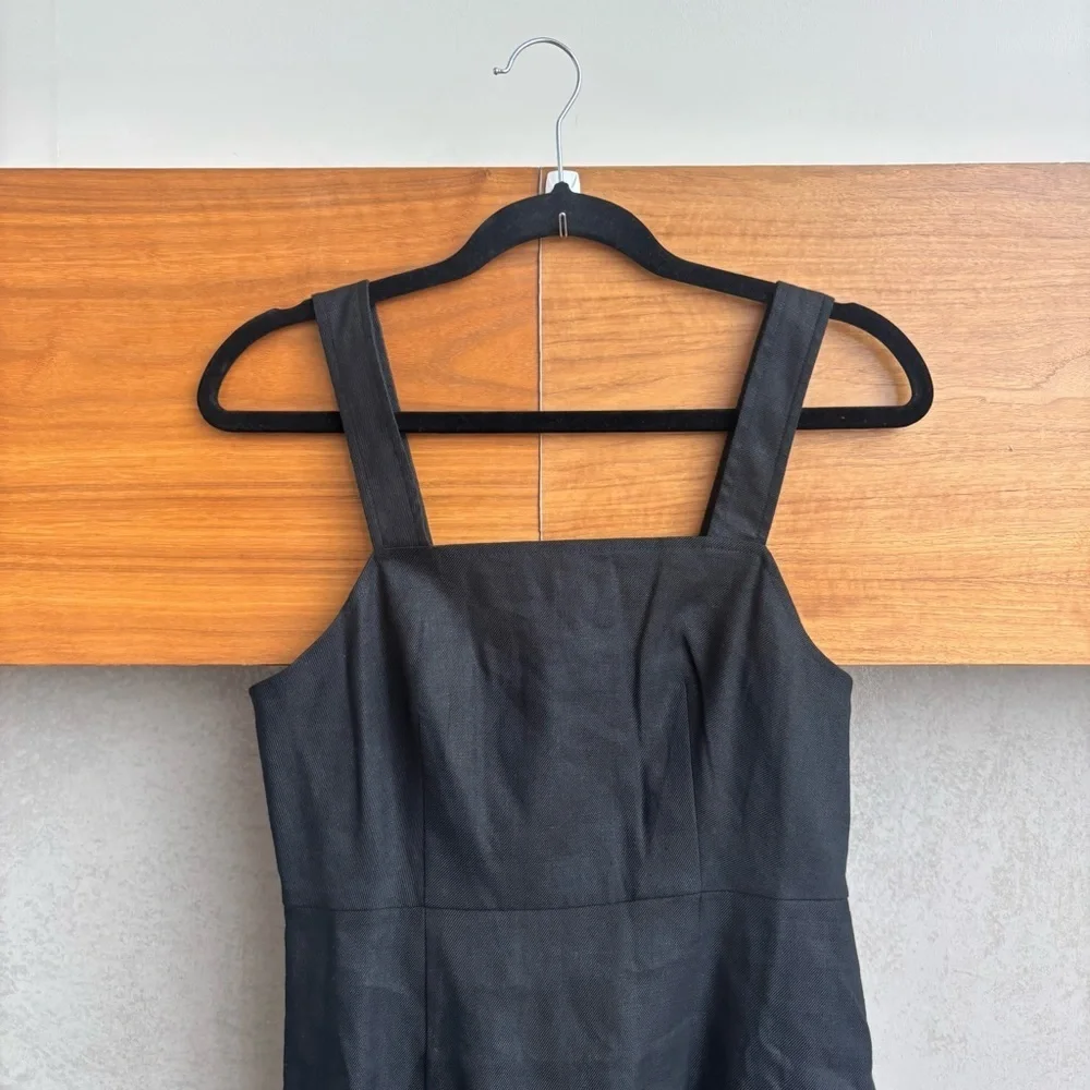 J.Crew‎ Squareneck A-line dress in stretch linen blend, Size 2